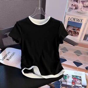 Black and White Women's Top